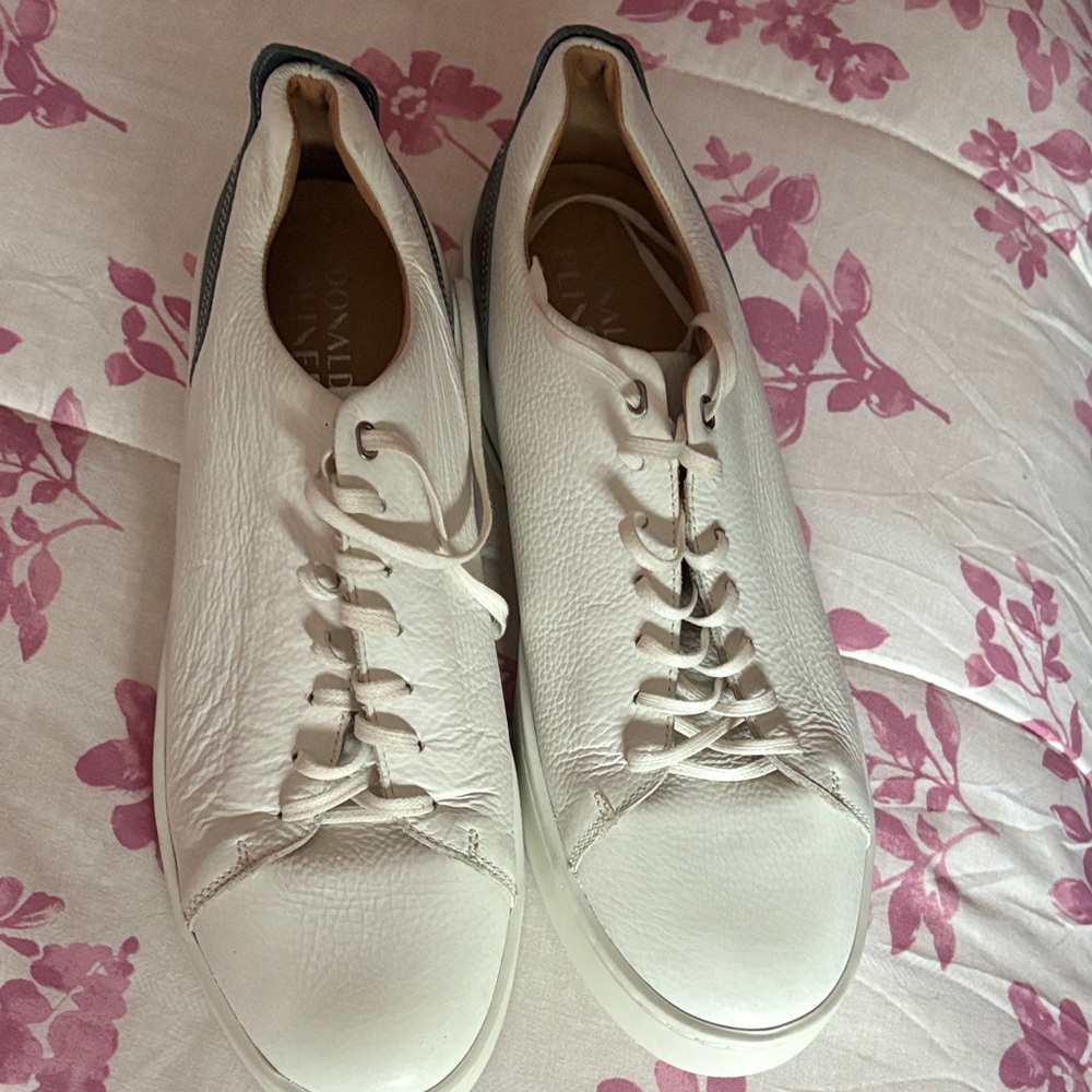 Men's White Leather Sneakers
